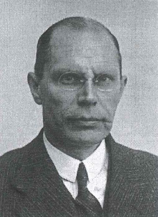 Schwarz-Weiß Portrait von August Schuberth